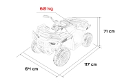 Pojazd Quad 4x4 ATV WOLF Niebieski