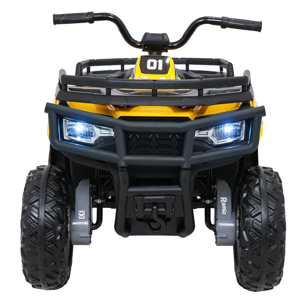Elektrinis keturratis ATV WOLF, Yellow-Elektromobiliai vaikams, Keturračiai ir bagiai-e-vaikas