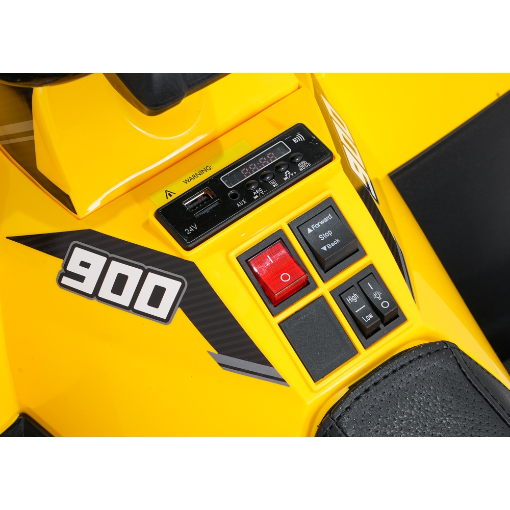 Elektrinis keturratis ATV WOLF, Yellow-Elektromobiliai vaikams, Keturračiai ir bagiai-e-vaikas