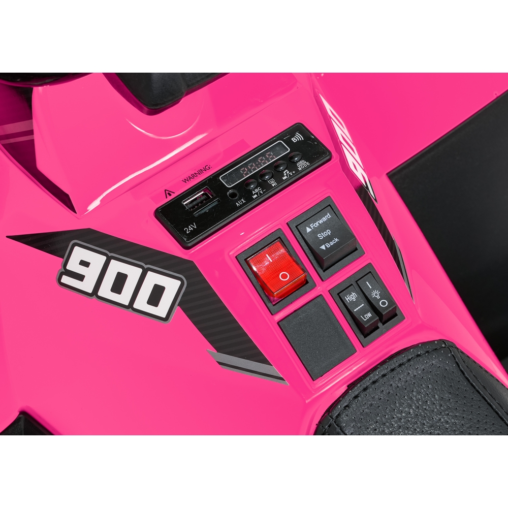 Elektrinis keturratis ATV WOLF, Pink-Elektromobiliai vaikams, Keturračiai ir bagiai-e-vaikas