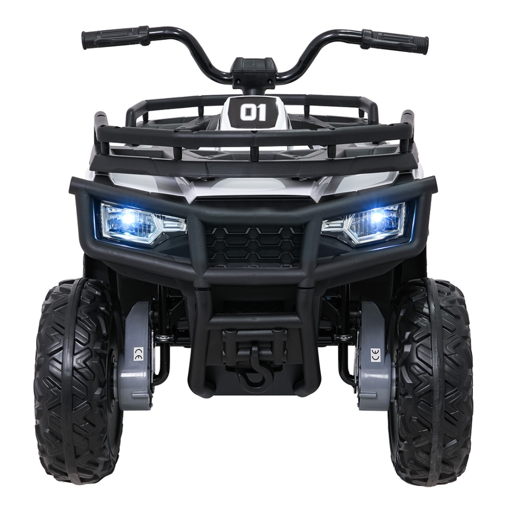 Elektrinis keturratis ATV WOLF, White-Elektromobiliai vaikams, Keturračiai ir bagiai-e-vaikas