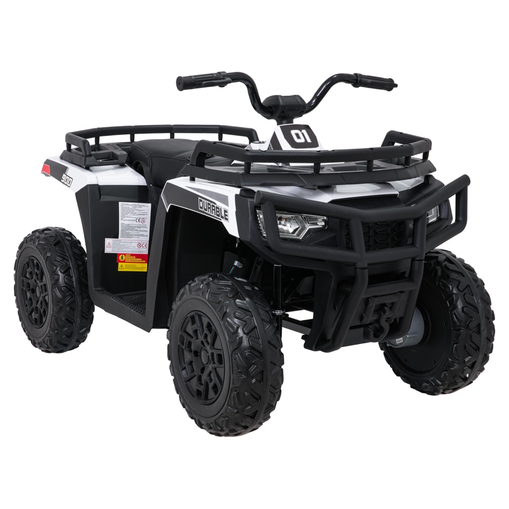 Elektrinis keturratis ATV WOLF, White-Elektromobiliai vaikams, Keturračiai ir bagiai-e-vaikas