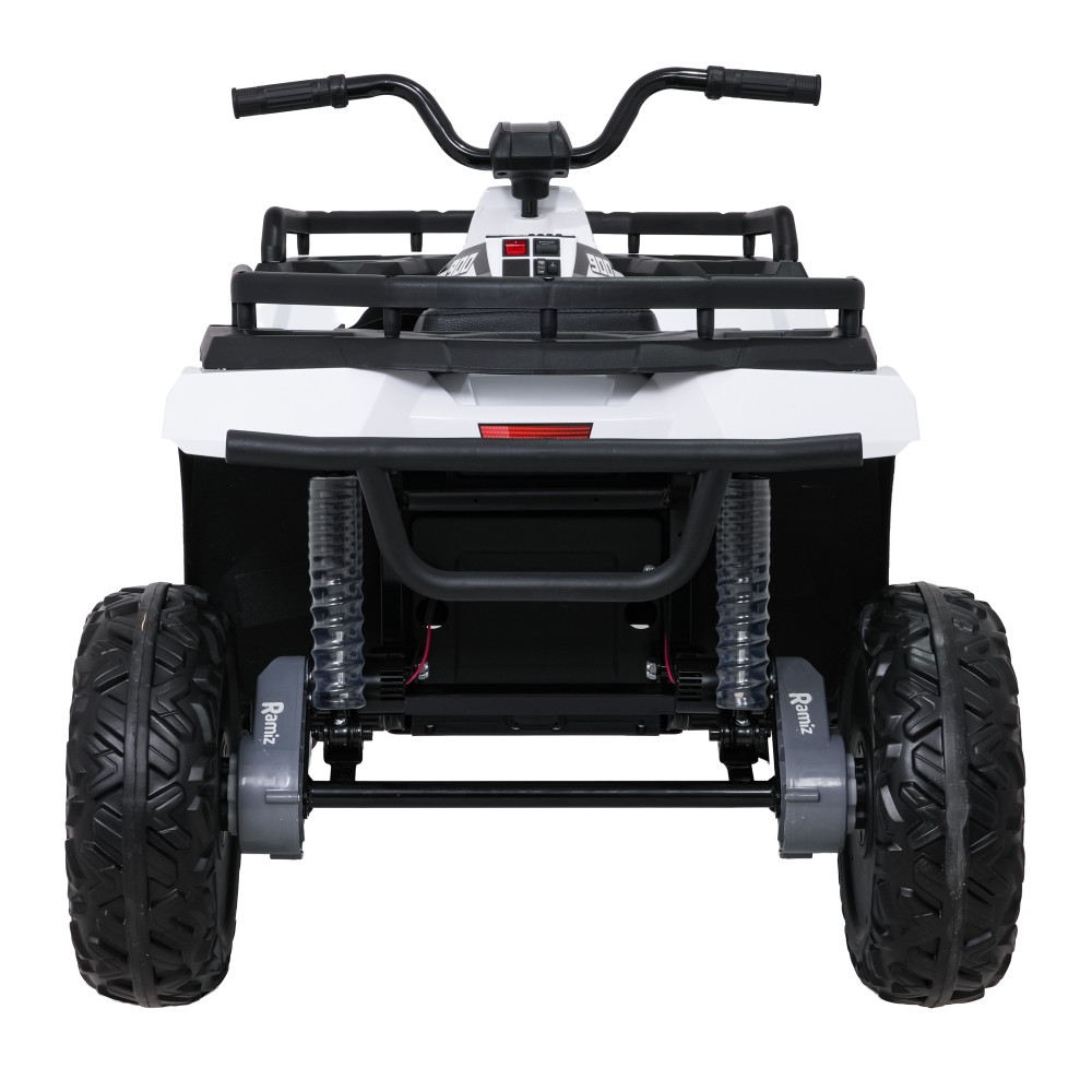 Elektrinis keturratis ATV WOLF, White-Elektromobiliai vaikams, Keturračiai ir bagiai-e-vaikas