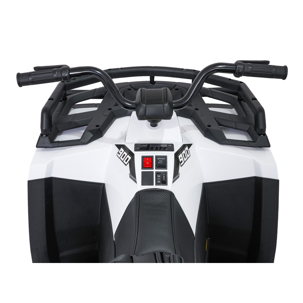Elektrinis keturratis ATV WOLF, White-Elektromobiliai vaikams, Keturračiai ir bagiai-e-vaikas