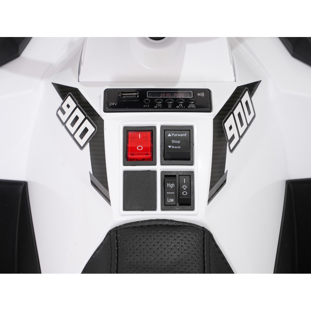 Elektrinis keturratis ATV WOLF, White-Elektromobiliai vaikams, Keturračiai ir bagiai-e-vaikas