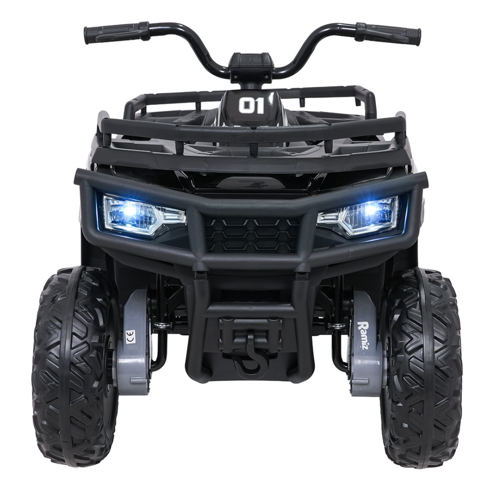 Elektrinis keturratis ATV WOLF, Black-Elektromobiliai vaikams, Keturračiai ir bagiai-e-vaikas