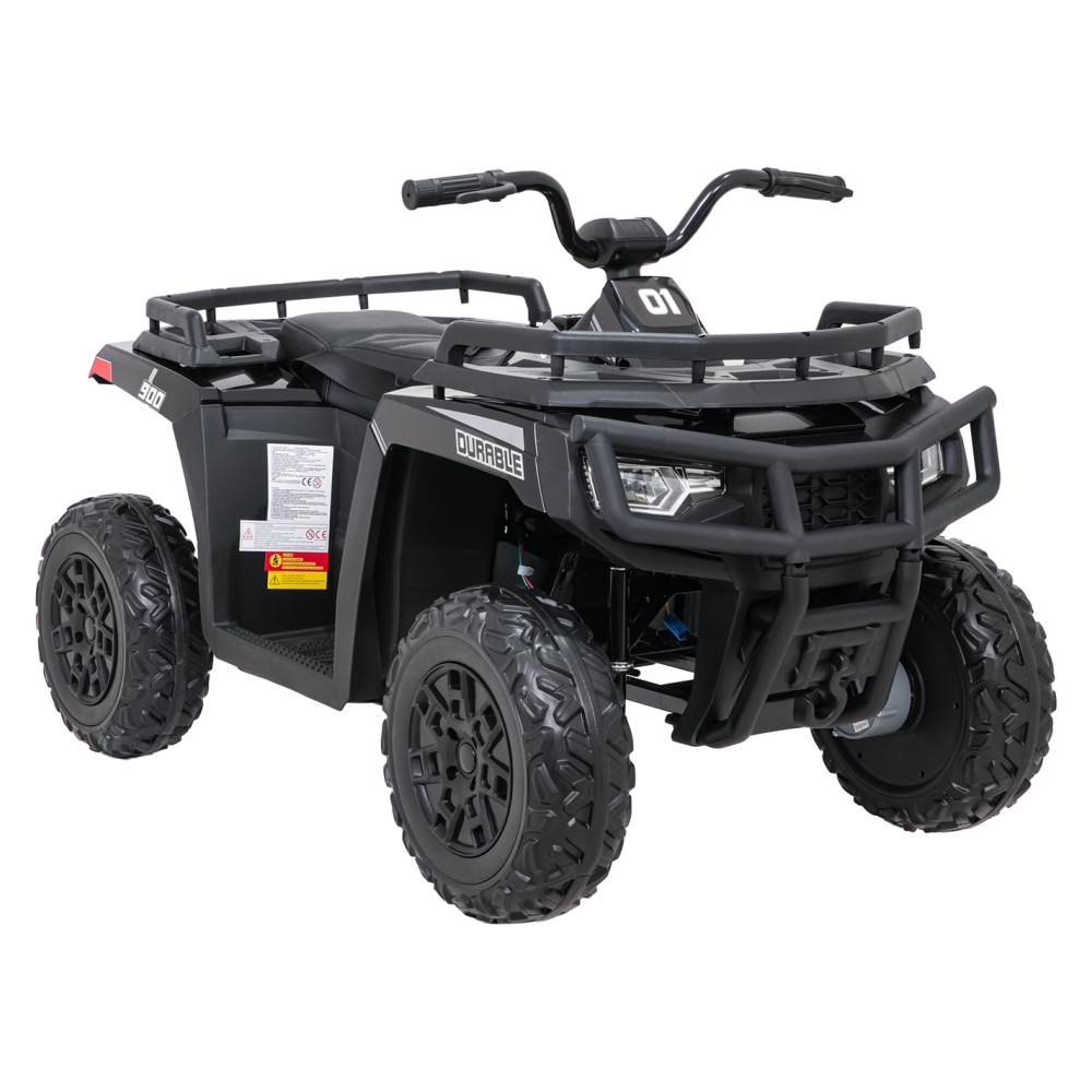 Elektrinis keturratis ATV WOLF, Black-Elektromobiliai vaikams, Keturračiai ir bagiai-e-vaikas