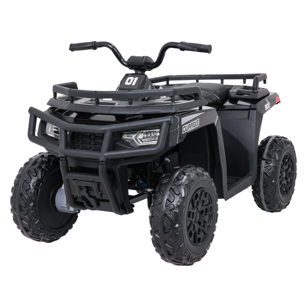 Elektrinis keturratis ATV WOLF, Black-Elektromobiliai vaikams, Keturračiai ir bagiai-e-vaikas