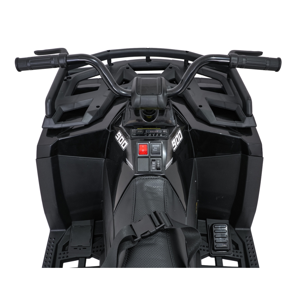 Elektrinis keturratis ATV WOLF, Black-Elektromobiliai vaikams, Keturračiai ir bagiai-e-vaikas