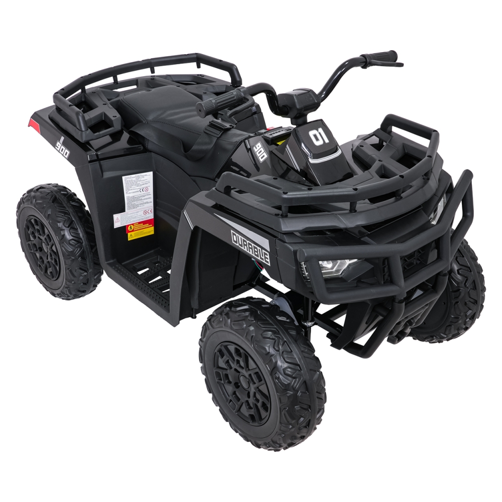 Elektrinis keturratis ATV WOLF, Black-Elektromobiliai vaikams, Keturračiai ir bagiai-e-vaikas