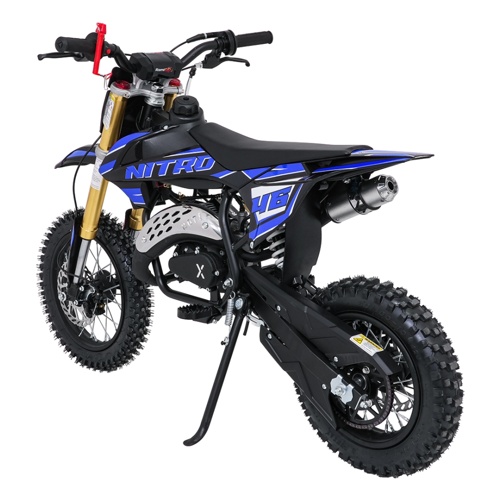 NITRO 60 cm³ vidaus degimo variklio transporto priemonė, mėlyna-Elektromobiliai vaikams, Motociklai-e-vaikas