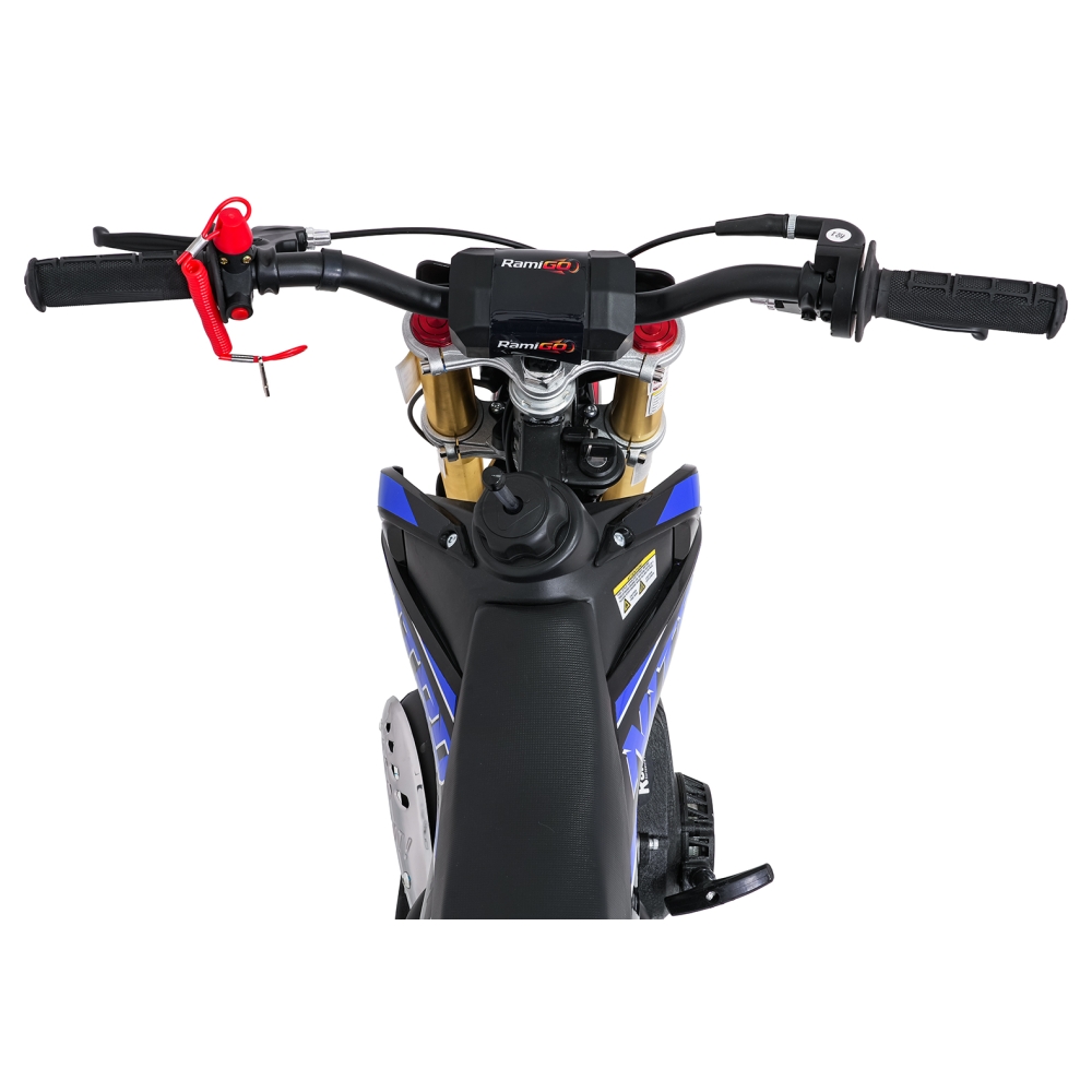 NITRO 60 cm³ vidaus degimo variklio transporto priemonė, mėlyna-Elektromobiliai vaikams, Motociklai-e-vaikas