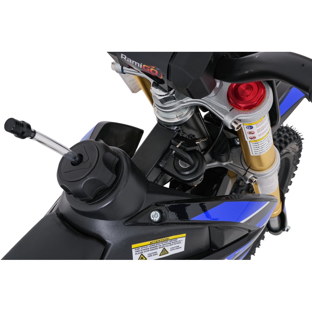 NITRO 60 cm³ vidaus degimo variklio transporto priemonė, mėlyna-Elektromobiliai vaikams, Motociklai-e-vaikas