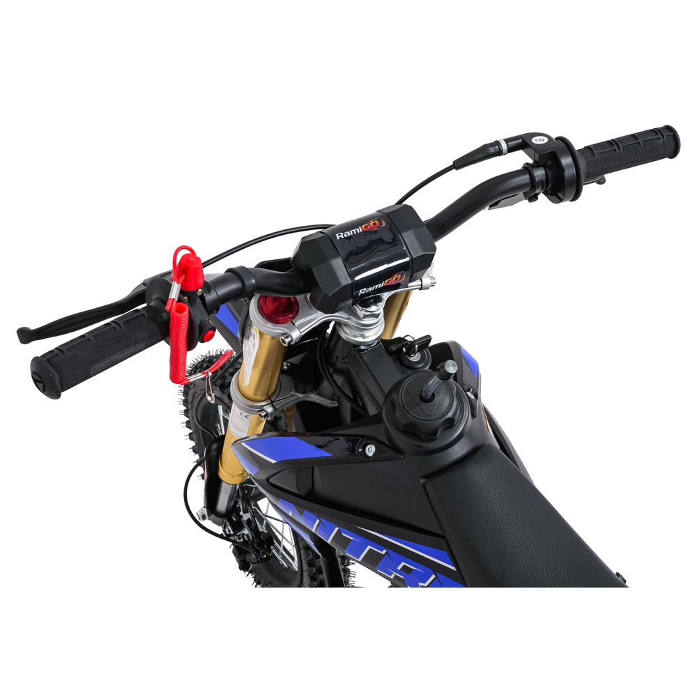 NITRO 60 cm³ vidaus degimo variklio transporto priemonė, mėlyna-Elektromobiliai vaikams, Motociklai-e-vaikas