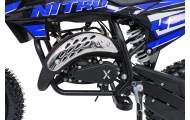 NITRO 60 cm³ vidaus degimo variklio transporto priemonė, mėlyna-Elektromobiliai vaikams, Motociklai-e-vaikas