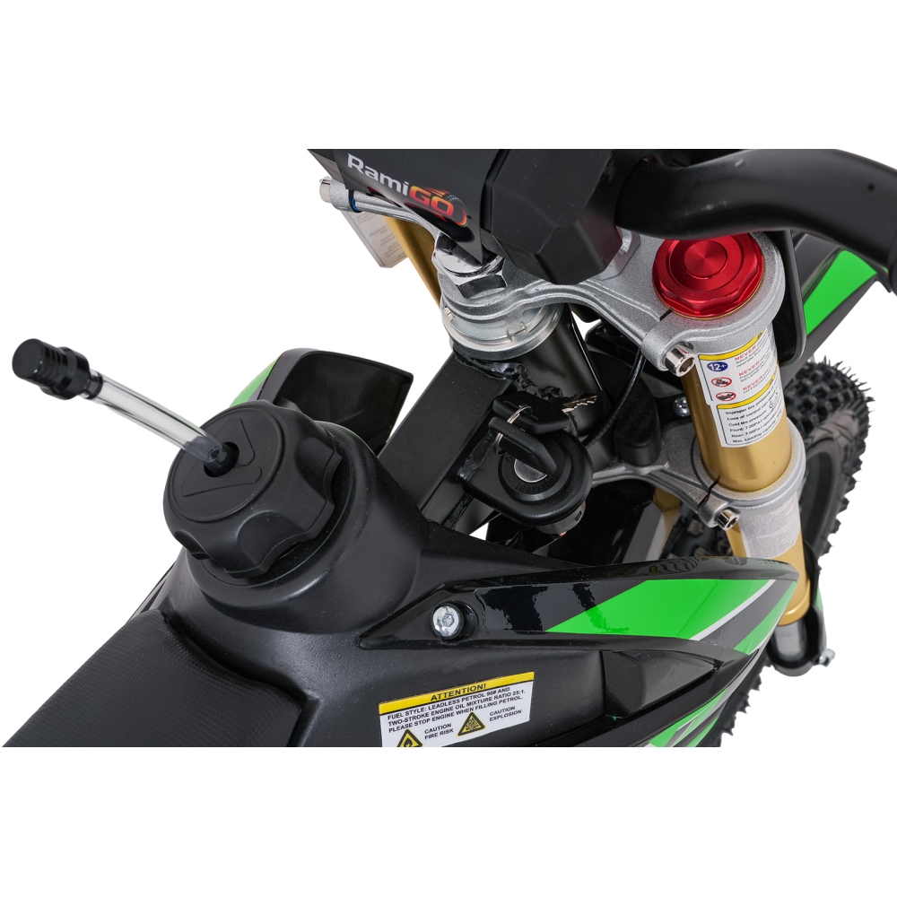 NITRO 60 cm³ vidaus degimo variklio transporto priemonė, žalia-Elektromobiliai vaikams, Motociklai-e-vaikas
