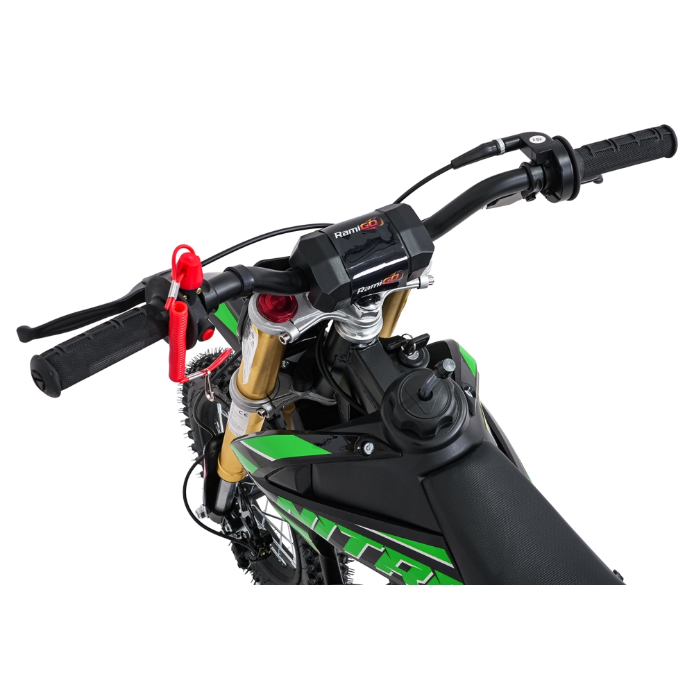 NITRO 60 cm³ vidaus degimo variklio transporto priemonė, žalia-Elektromobiliai vaikams, Motociklai-e-vaikas