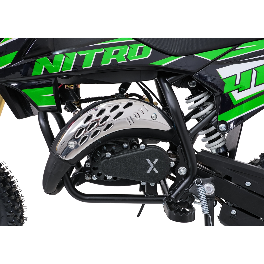 NITRO 60 cm³ vidaus degimo variklio transporto priemonė, žalia-Elektromobiliai vaikams, Motociklai-e-vaikas