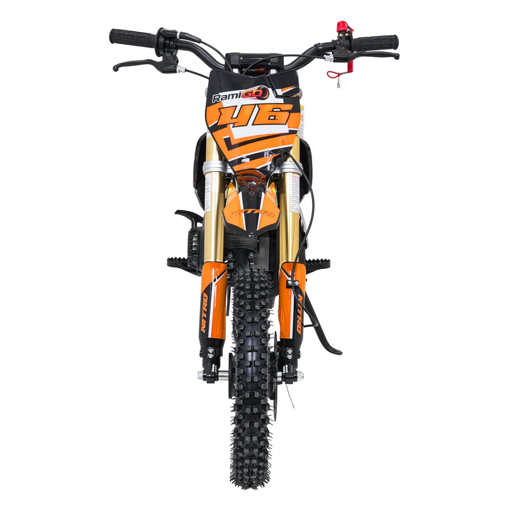 NITRO 60 cm³ vidaus degimo variklio transporto priemonė, oranžinė-Elektromobiliai vaikams, Motociklai-e-vaikas