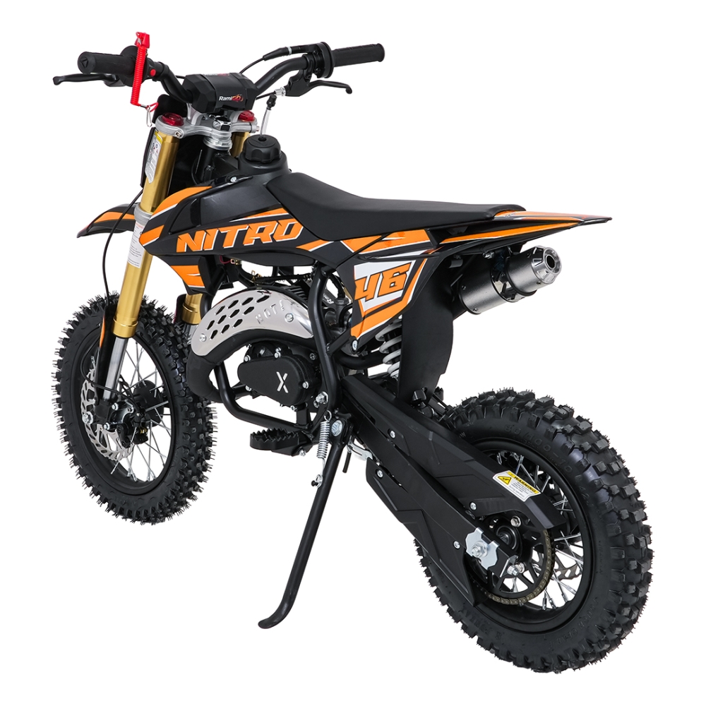 NITRO 60 cm³ vidaus degimo variklio transporto priemonė, oranžinė-Elektromobiliai vaikams, Motociklai-e-vaikas