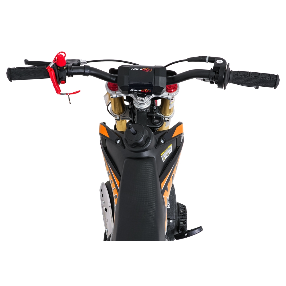 NITRO 60 cm³ vidaus degimo variklio transporto priemonė, oranžinė-Elektromobiliai vaikams, Motociklai-e-vaikas