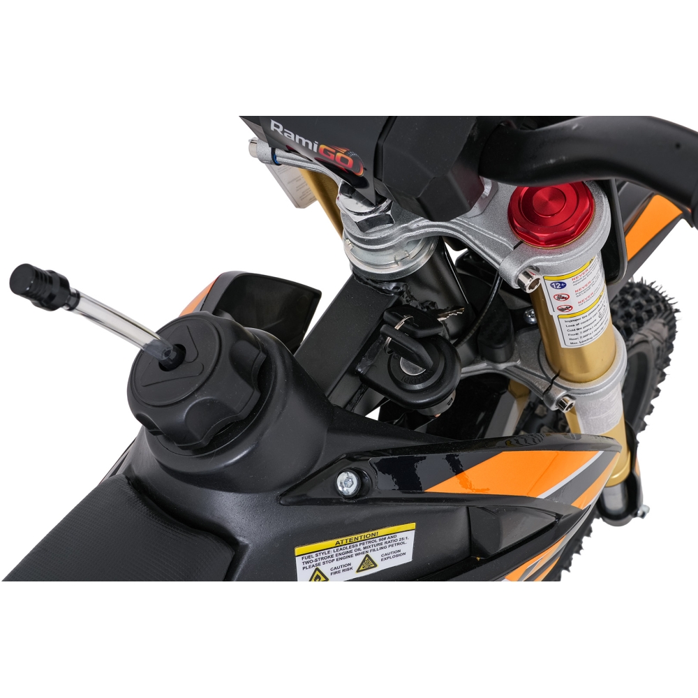 NITRO 60 cm³ vidaus degimo variklio transporto priemonė, oranžinė-Elektromobiliai vaikams, Motociklai-e-vaikas