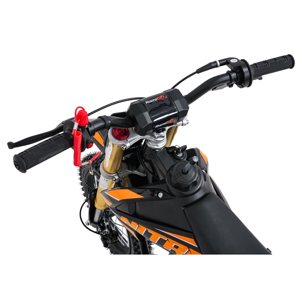 NITRO 60 cm³ vidaus degimo variklio transporto priemonė, oranžinė-Elektromobiliai vaikams, Motociklai-e-vaikas