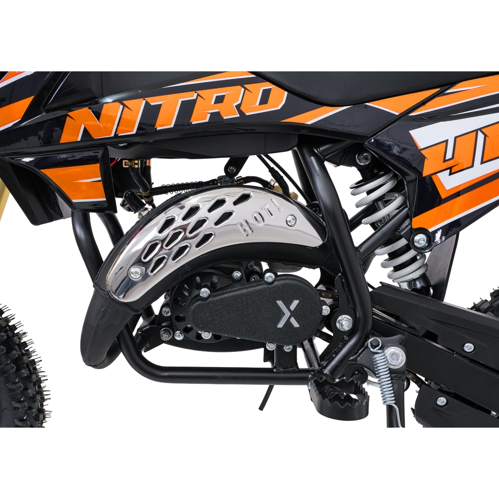 NITRO 60 cm³ vidaus degimo variklio transporto priemonė, oranžinė-Elektromobiliai vaikams, Motociklai-e-vaikas