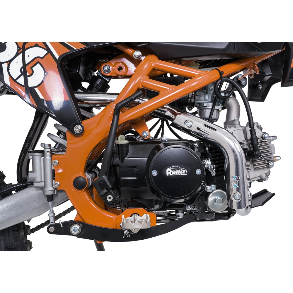 ULTRA 66 125 cm³ vidaus degimo variklio transporto priemonė, oranžinė-Elektromobiliai vaikams, Motociklai-e-vaikas