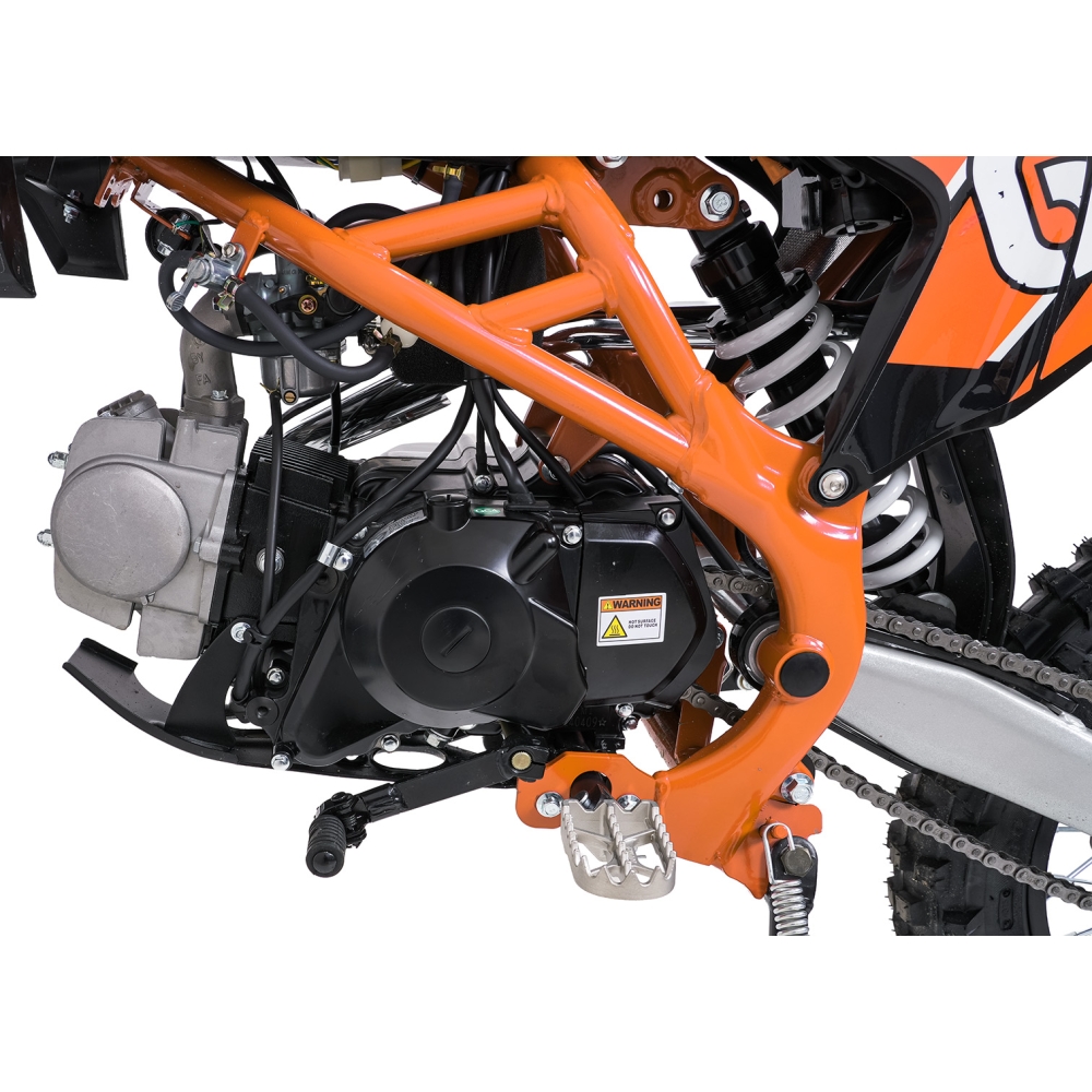 ULTRA 66 125 cm³ vidaus degimo variklio transporto priemonė, oranžinė-Elektromobiliai vaikams, Motociklai-e-vaikas