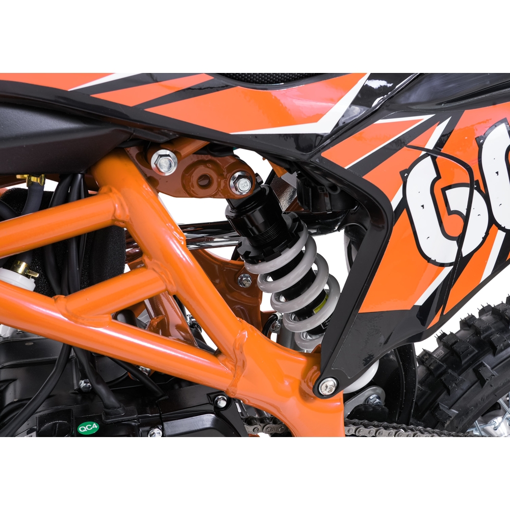 ULTRA 66 125 cm³ vidaus degimo variklio transporto priemonė, oranžinė-Elektromobiliai vaikams, Motociklai-e-vaikas