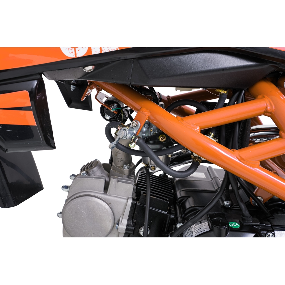ULTRA 66 125 cm³ vidaus degimo variklio transporto priemonė, oranžinė-Elektromobiliai vaikams, Motociklai-e-vaikas