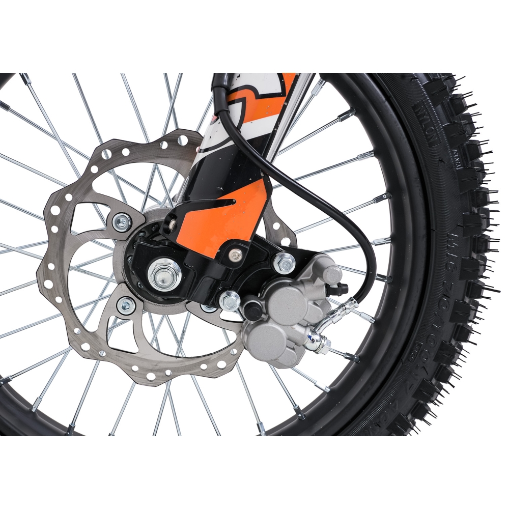 ULTRA 66 125 cm³ vidaus degimo variklio transporto priemonė, oranžinė-Elektromobiliai vaikams, Motociklai-e-vaikas