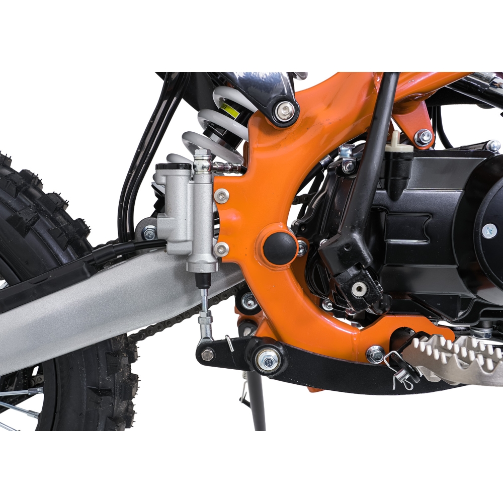 ULTRA 66 125 cm³ vidaus degimo variklio transporto priemonė, oranžinė-Elektromobiliai vaikams, Motociklai-e-vaikas