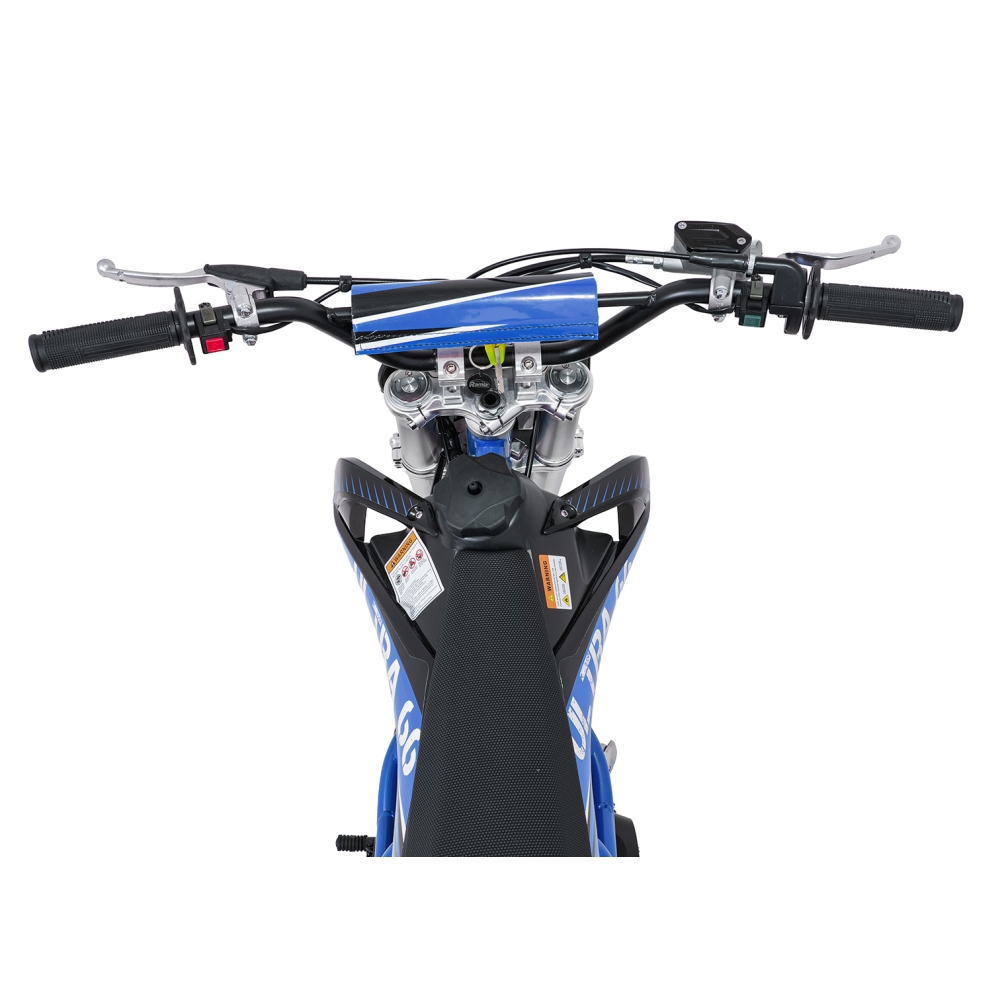 ULTRA 66 125 cm³ vidaus degimo variklio transporto priemonė, mėlyna-Elektromobiliai vaikams, Motociklai-e-vaikas