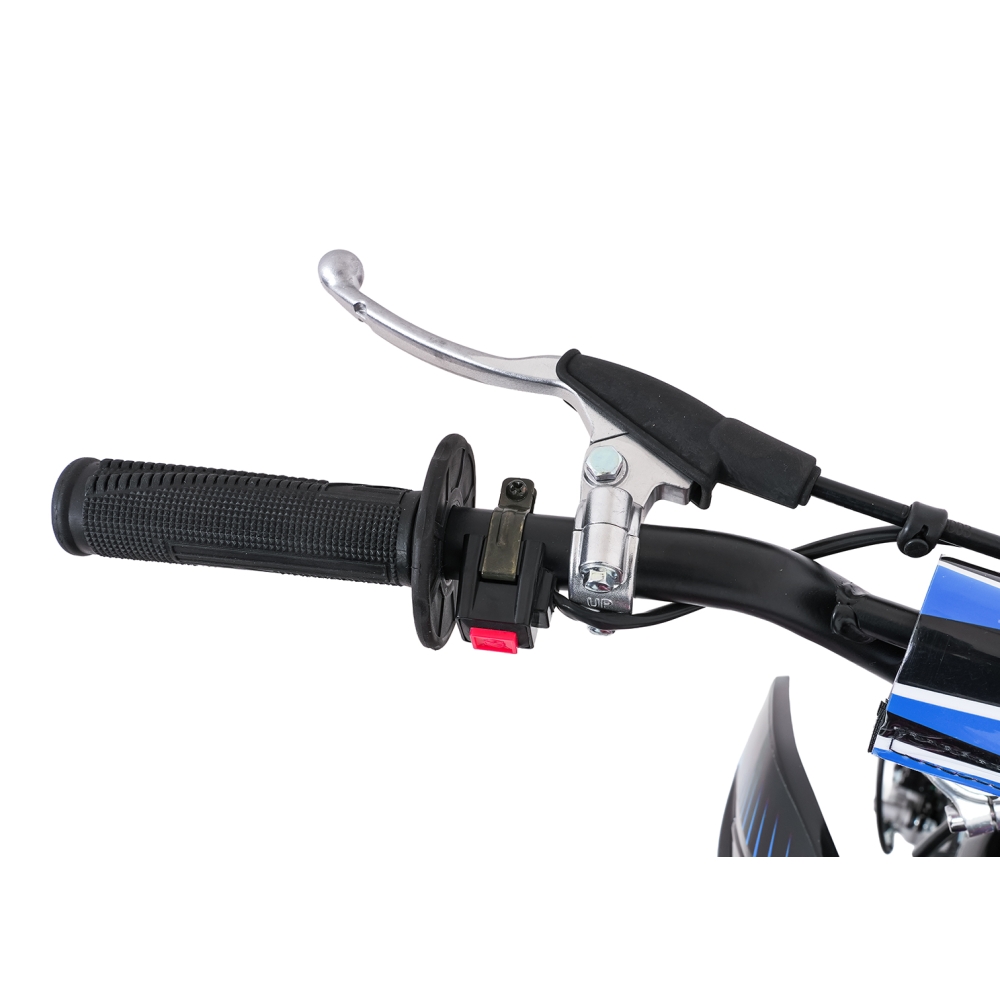 ULTRA 66 125 cm³ vidaus degimo variklio transporto priemonė, mėlyna-Elektromobiliai vaikams, Motociklai-e-vaikas