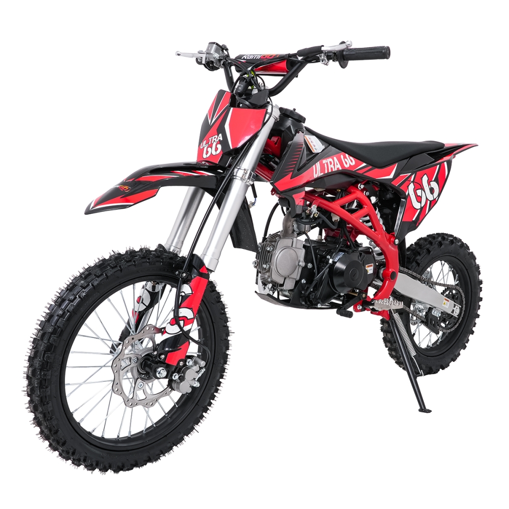 ULTRA 66 125 cm³ vidaus degimo variklio transporto priemonė, raudona-Elektromobiliai vaikams, Motociklai-e-vaikas