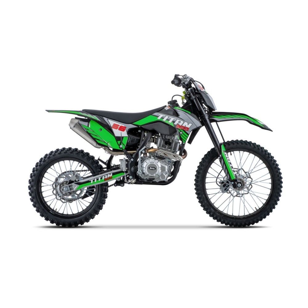 TITAN 300 cm³ vidaus degimo variklio transporto priemonė, žalia-Elektromobiliai vaikams, Motociklai-e-vaikas