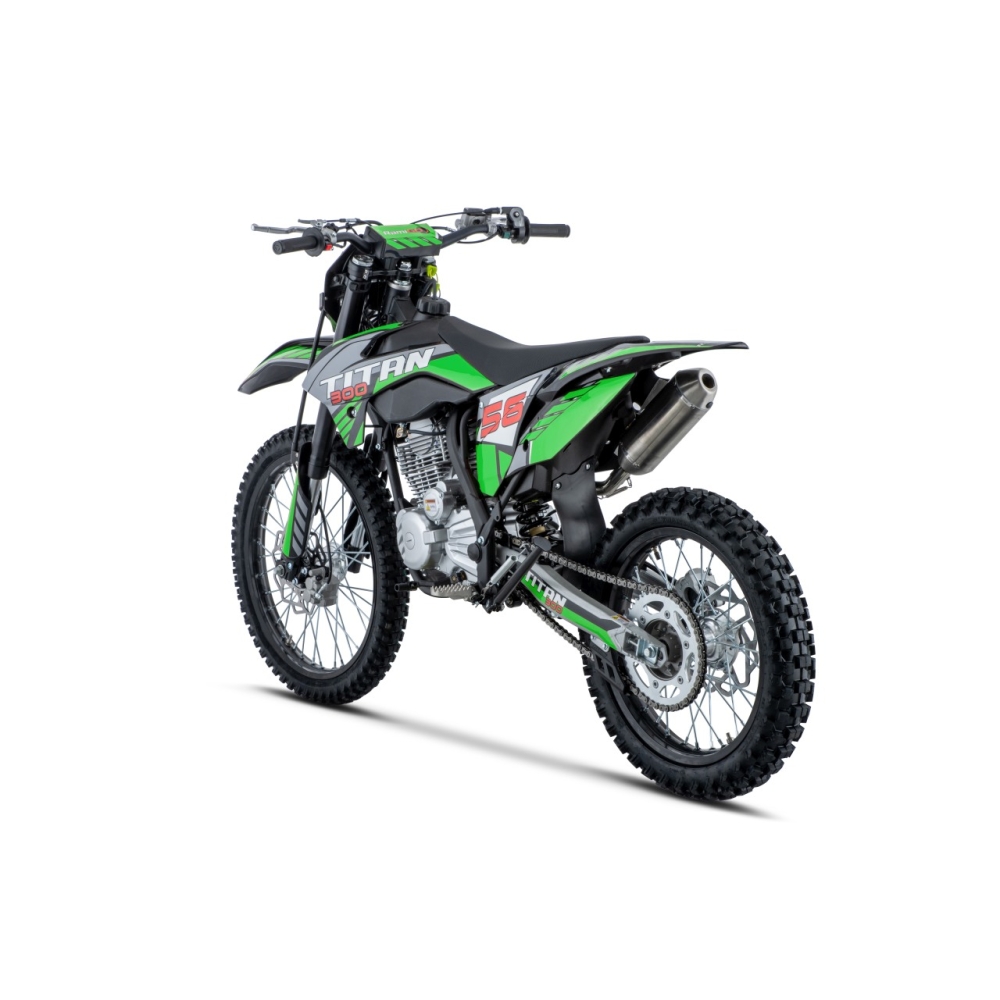 TITAN 300 cm³ vidaus degimo variklio transporto priemonė, žalia-Elektromobiliai vaikams, Motociklai-e-vaikas