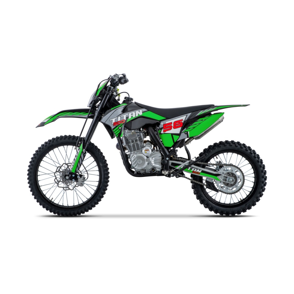 TITAN 300 cm³ vidaus degimo variklio transporto priemonė, žalia-Elektromobiliai vaikams, Motociklai-e-vaikas