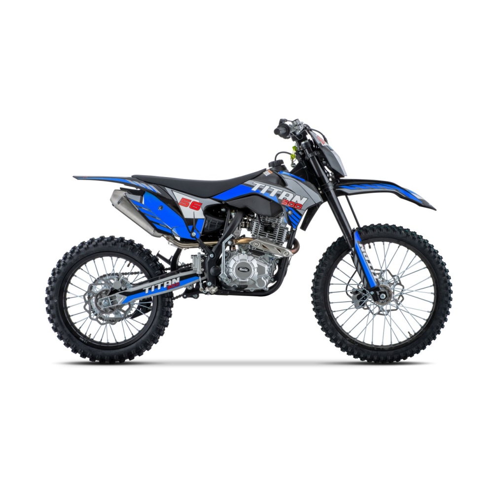 TITAN 300 cm³ vidaus degimo variklio transporto priemonė, mėlyna-Elektromobiliai vaikams, Motociklai-e-vaikas