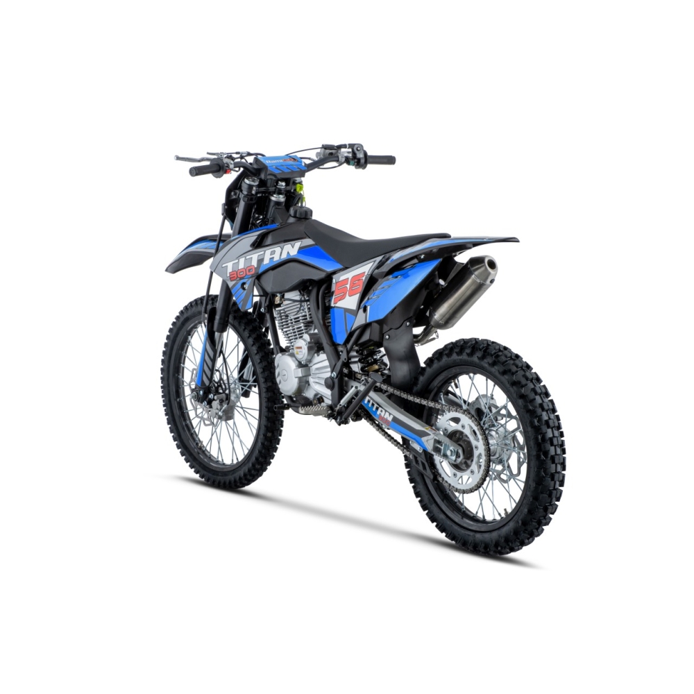 TITAN 300 cm³ vidaus degimo variklio transporto priemonė, mėlyna-Elektromobiliai vaikams, Motociklai-e-vaikas