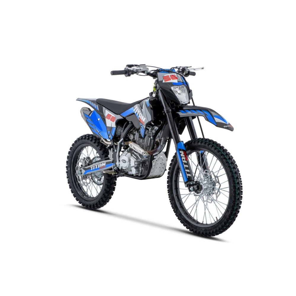 TITAN 300 cm³ vidaus degimo variklio transporto priemonė, mėlyna-Elektromobiliai vaikams, Motociklai-e-vaikas