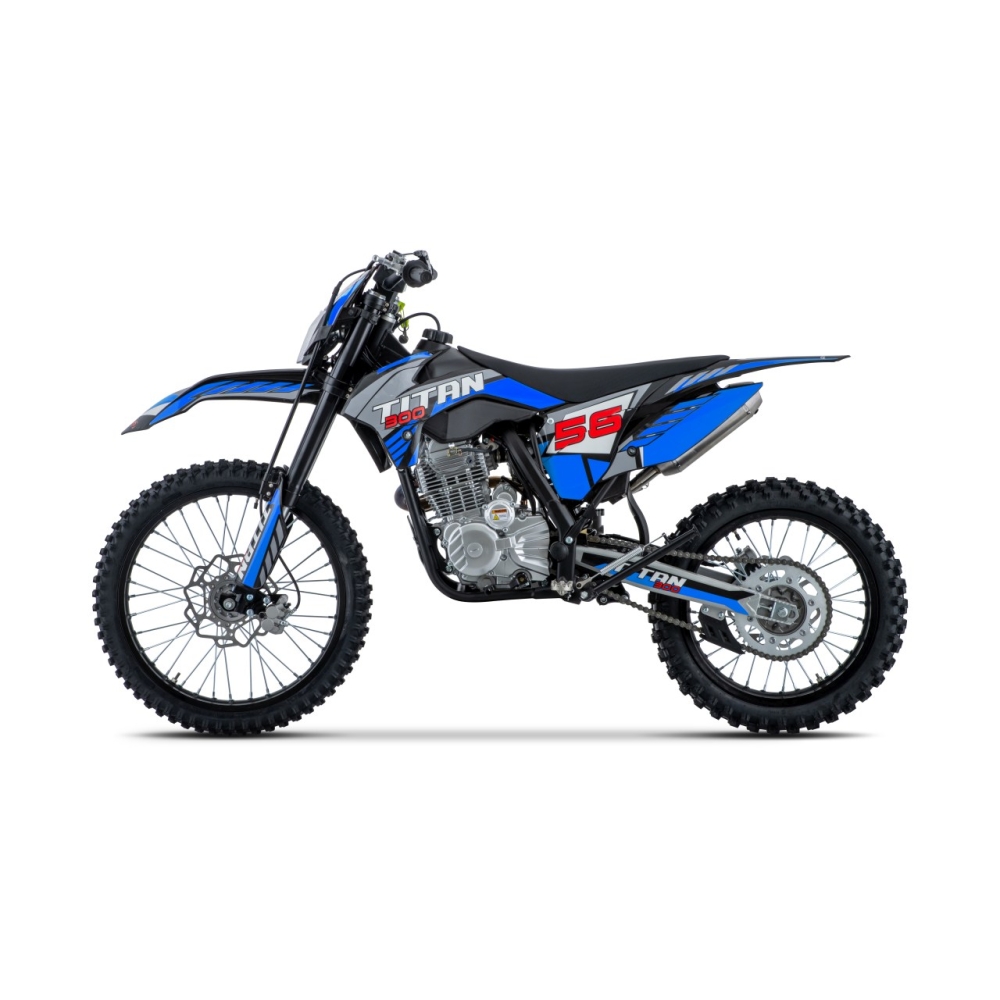 TITAN 300 cm³ vidaus degimo variklio transporto priemonė, mėlyna-Elektromobiliai vaikams, Motociklai-e-vaikas