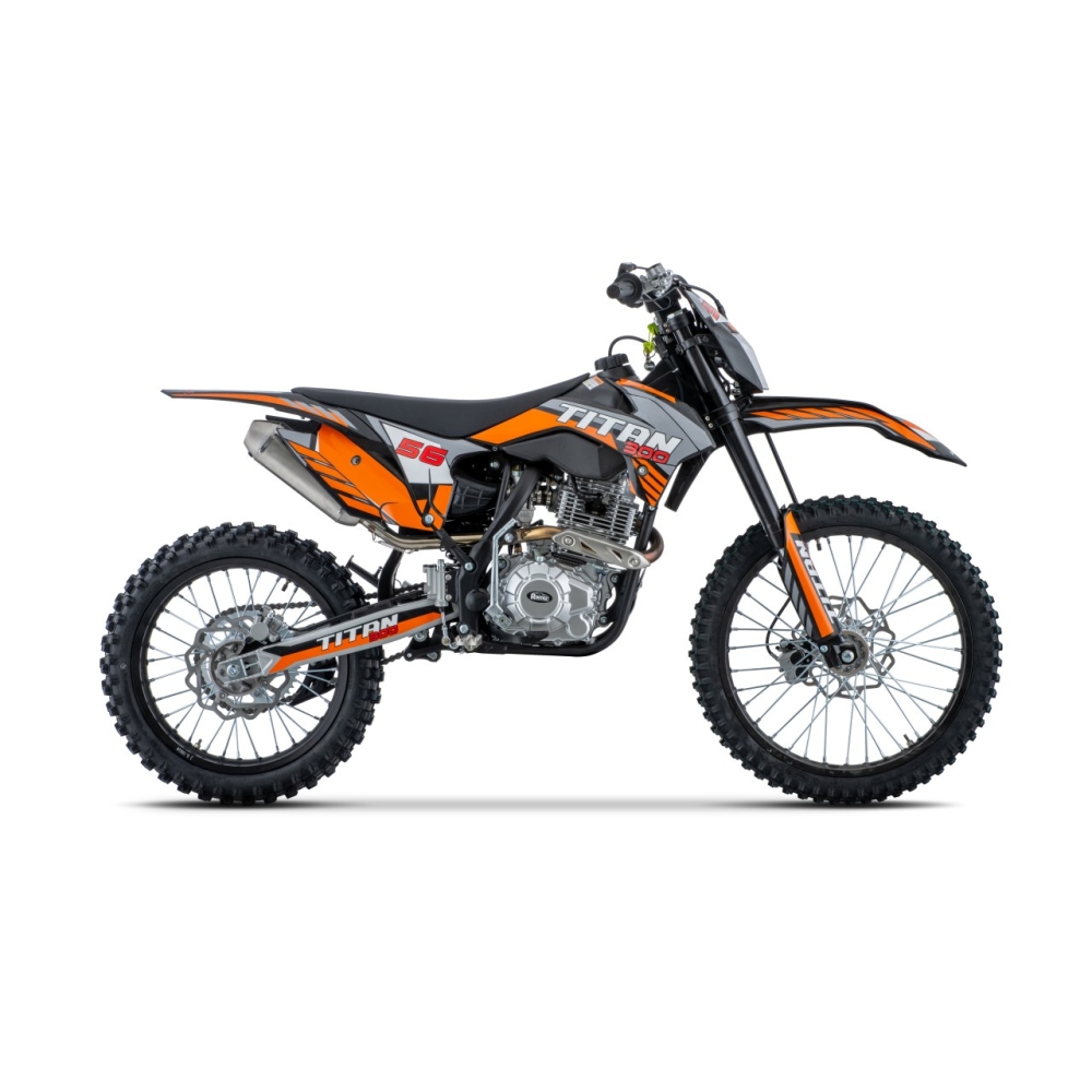 TITAN 300 cm³ vidaus degimo variklio transporto priemonė, oranžinė-Elektromobiliai vaikams, Motociklai-e-vaikas
