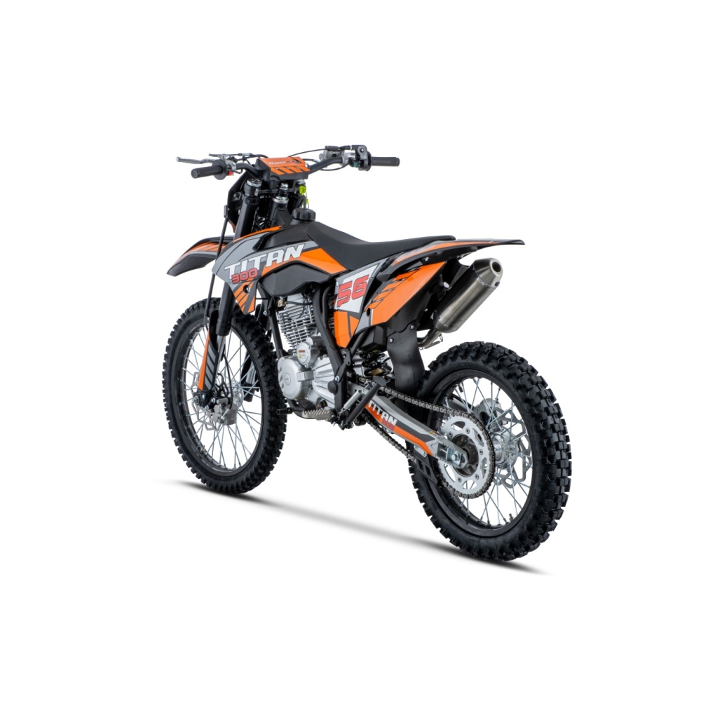 TITAN 300 cm³ vidaus degimo variklio transporto priemonė, oranžinė-Elektromobiliai vaikams, Motociklai-e-vaikas