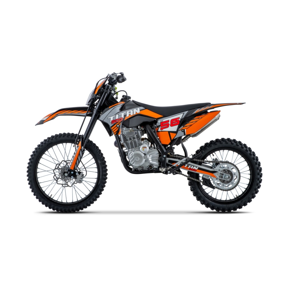 TITAN 300 cm³ vidaus degimo variklio transporto priemonė, oranžinė-Elektromobiliai vaikams, Motociklai-e-vaikas