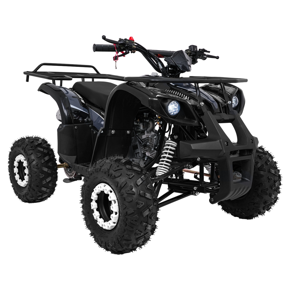 Variklinis keturratis motociklas „WILDPEAK“ 110 cm³, juodos spalvos-Elektromobiliai vaikams, Keturračiai ir bagiai-e-vaikas