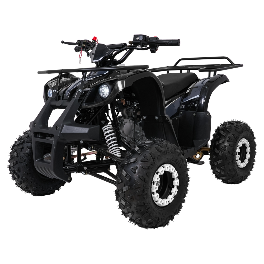 Variklinis keturratis motociklas „WILDPEAK“ 110 cm³, juodos spalvos-Elektromobiliai vaikams, Keturračiai ir bagiai-e-vaikas