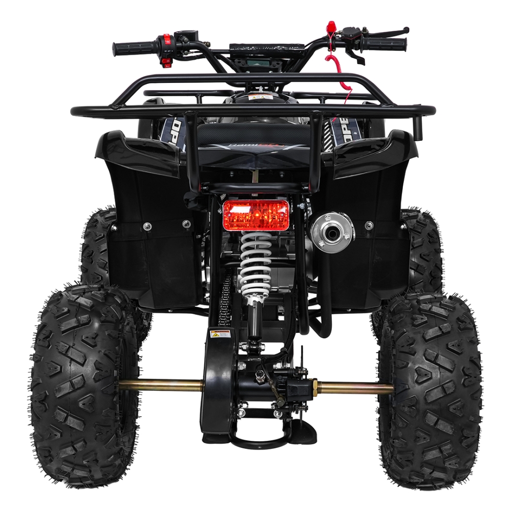 Variklinis keturratis motociklas „WILDPEAK“ 110 cm³, juodos spalvos-Elektromobiliai vaikams, Keturračiai ir bagiai-e-vaikas